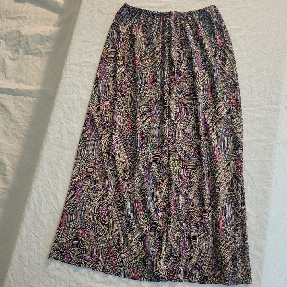 Nicola Womens Small Skirt Vintage 90s Multicolor Abstract Y2K